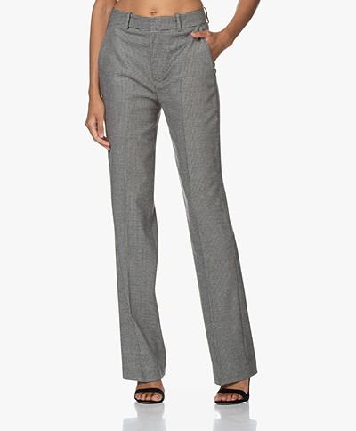 Drykorn Order Houndstooth Pants - Rainy Day