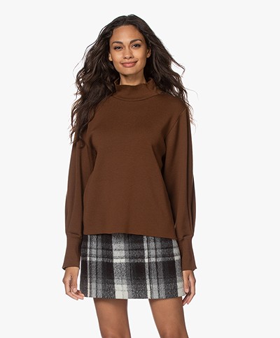 LaSalle Virgin Wool Milano Turtleneck Sweater - Choco