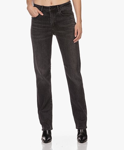 Denham Bardot Straight Fit Zero Cotton Jeans - Zwart