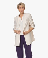 Drykorn Wardlow Viscosemix Twill Blazer - Off-white