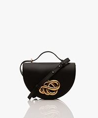 By Malene Birger Cebella Scribble Emblem Shoulder Bag - Black
