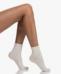 FALKE Wool-Cashmere Blend Bed Socks - Off-white