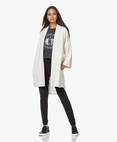 no man's land Oversized French Terry Cardigan - Off-white
