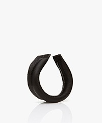 Slingher Small Leather Hair Clip / Pendant - Black