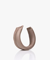 Slingher Small Leather Hair Clip / Pendant - Taupe