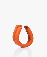 Slingher Small Leather Hair Clip / Pendant - Orange