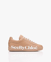 See by Chloé Essie Leather Sneakers - Nude