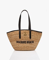 Zadig & Voltaire ZV Initiale Le Beach Bag - Natural/Black