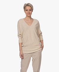 Sibin/Linnebjerg Noelle V-neck Tunic Sweater - Kit