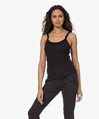 Filippa K Fine Rib Singlet - Zwart