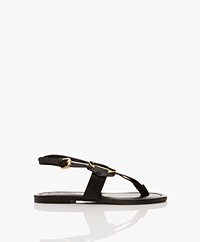 See by Chloé Chany Leather Toe Sandals - Black