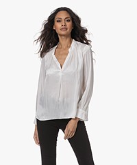 Zadig & Voltaire Tink Japanese Satin Blouse - White