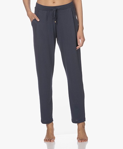 HANRO Sleep & Lounge Jersey Pants - Blueberry