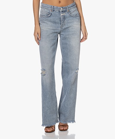 Closed Nikka Loose-fit Distressed Jeans - Lichtblauw