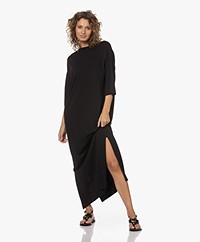 LaSalle Seamless Knitted Maxi Dress - Black