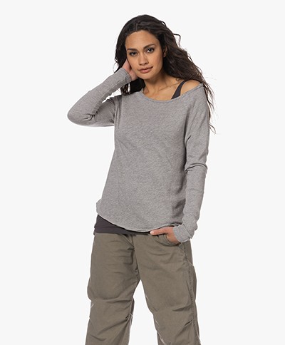 American Vintage Sonoma Slub Sweatshirt - Grijs Mêlee