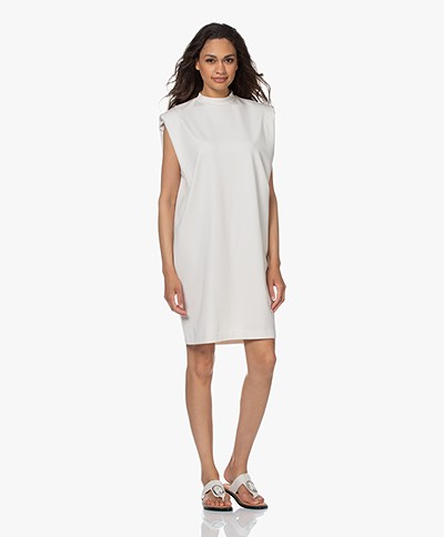 Drykorn Valona Shoulder Padding Dress - Off-white