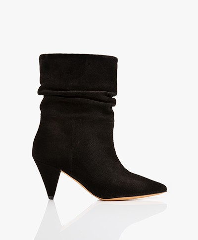 IRO Theke Suede Ankle Boots - Black