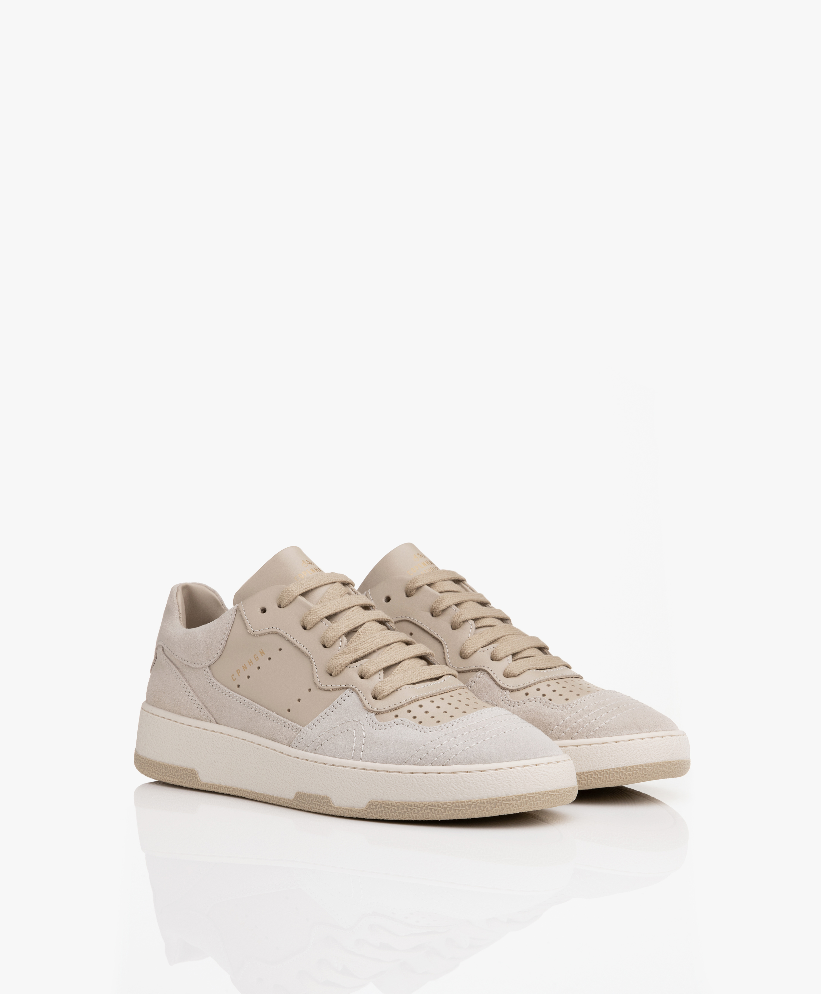 Copenhagen Studios Mid-top Suede Leather Sneakers - Nature - cph461 ...