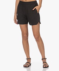 Woman by Earn Tuude Linen Shorts - Black