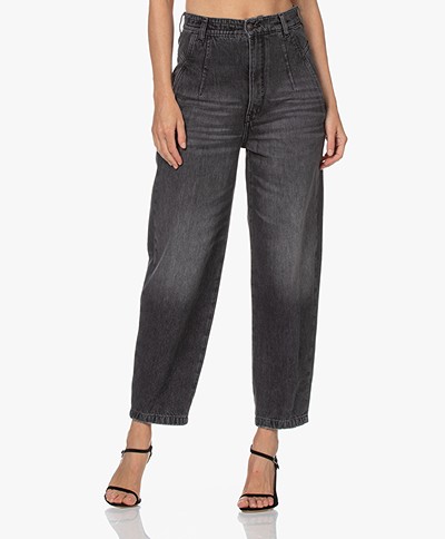 Drykorn Mind Relaxed-fit Cropped Jeans - Donkergrijs
