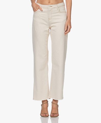 by-bar Mojo Raw-edge Rechte Cropped Jeans - Off-white