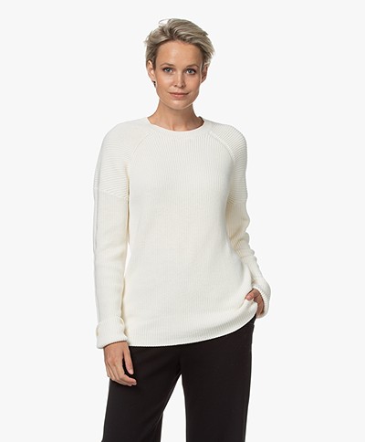 Filippa K Marie Organic Cotton Fisherman's Sweater - White Chalk