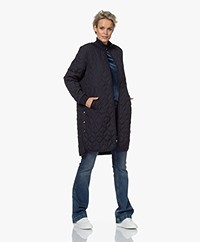 Ilse Jacobsen Padded and Quilted Coat - Dark Indigo