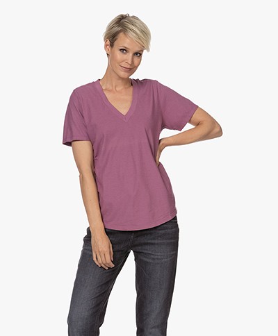 Neeve The Stella V-Hals T-shirt - Grape