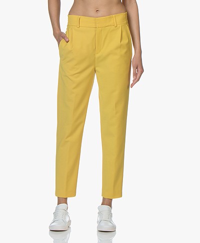 Drykorn Find Tapered Wool Blend Pants - Yellow