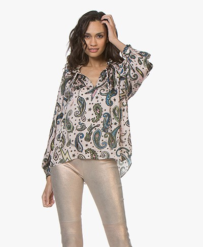 Zadig & Voltaire Theresa Paisley Print Blouse - Corolle