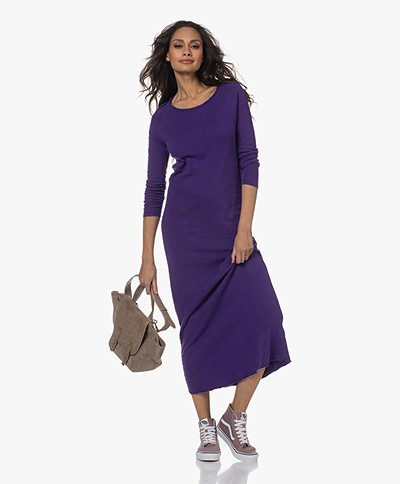 American Vintage Sonoma Slub Jersey Maxi Dress - Vintage Ultraviolet