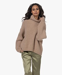 ANINE BING Sydney Oversized Sweater - Camel
