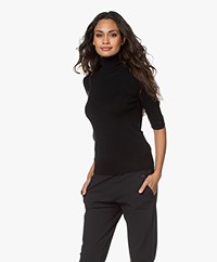 Filippa K Merino Elbow Sleeve Sweater - Black
