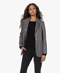 LaSalle Virgin Wool Blend Blazer - Grey
