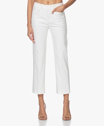 Drykorn Basket Stretchy Cotton Blend Pants - Off-white