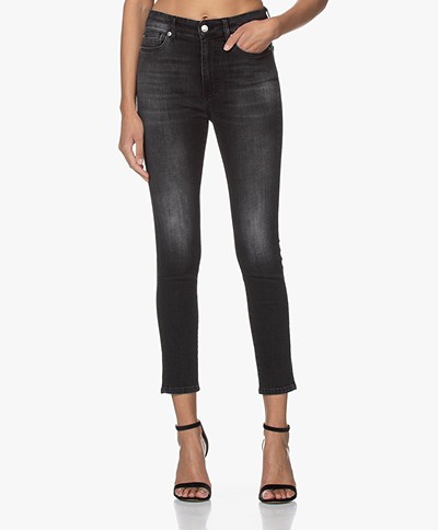 IRO Tracck Cropped Skinny Jeans - Faded Black