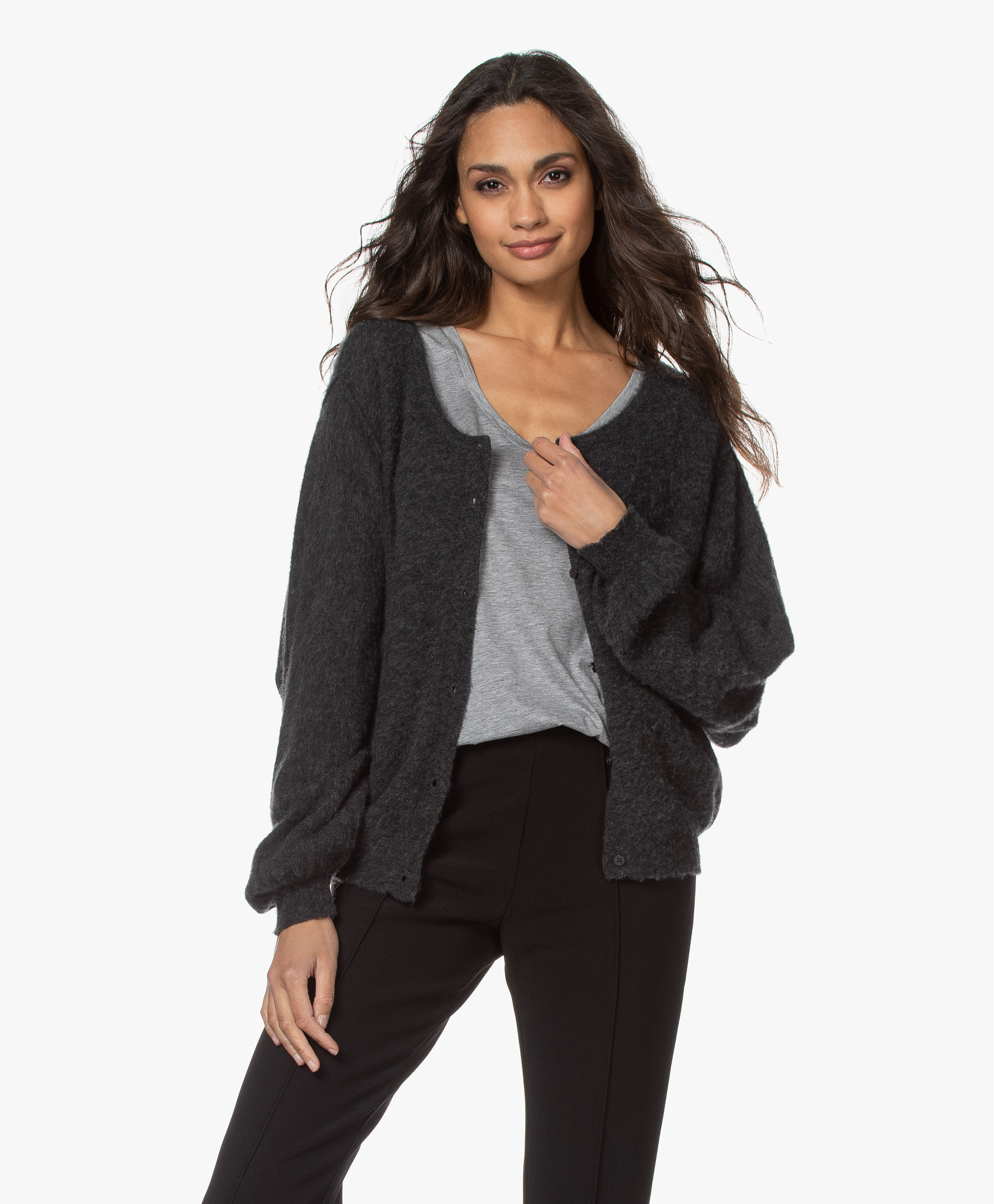american vintage grey cardigan