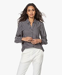 Rails Angelica Checkered Flannel Blouse - Sable/Ivory