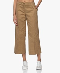 LaSalle Safari Katoenen Twill Culotte - Camel