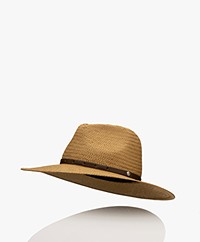 Rag & Bone Lexie Paper Straw Fedora Hat - Bronze