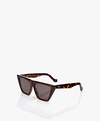 TOL Eyewear Trapezium Grande Sunglasses - Havana