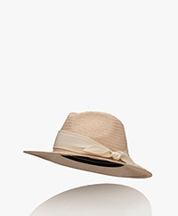 Rag & Bone Paper Straw Fedora Hat - Blush