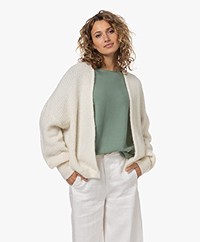 American Vintage East Kort Open Vest - Mother of Pearl Melange