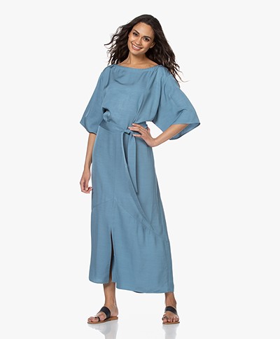 Filippa K Ella Viscose Blend Maxi Dress - Blue Heaven
