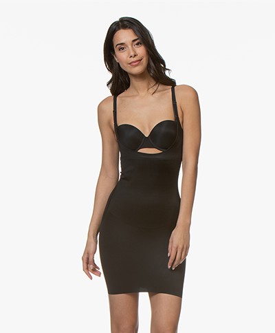SPANX® SmartGrip Shaping Open-bust Slip Dress - Very Black