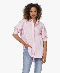 Denham Olivia Oversized Oxford Cotton Shirt - Oxford Pink