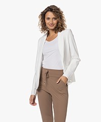 JapanTKY Buzy Bonded Travel Jersey Blazer - Panna