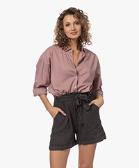 by-bar Elia Katoenen Blouse - Violet Shade