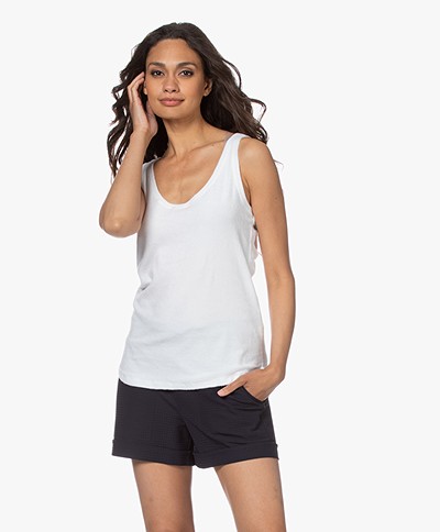 Majestic Filatures Terry Jersey Tank Top - White